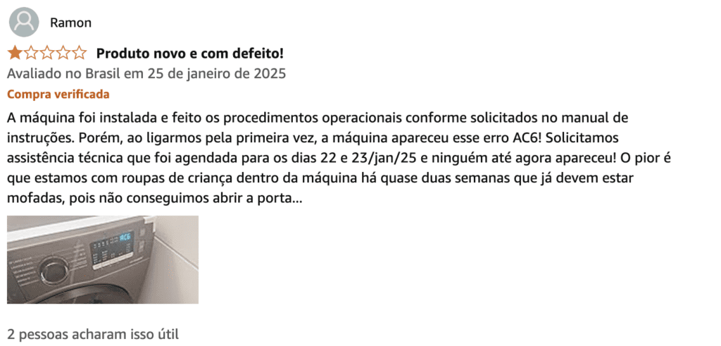 review negativo
